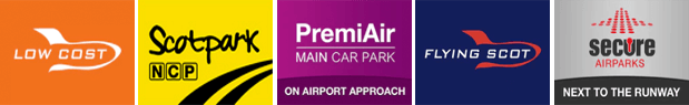 Cheap Edinburgh airport parking logos